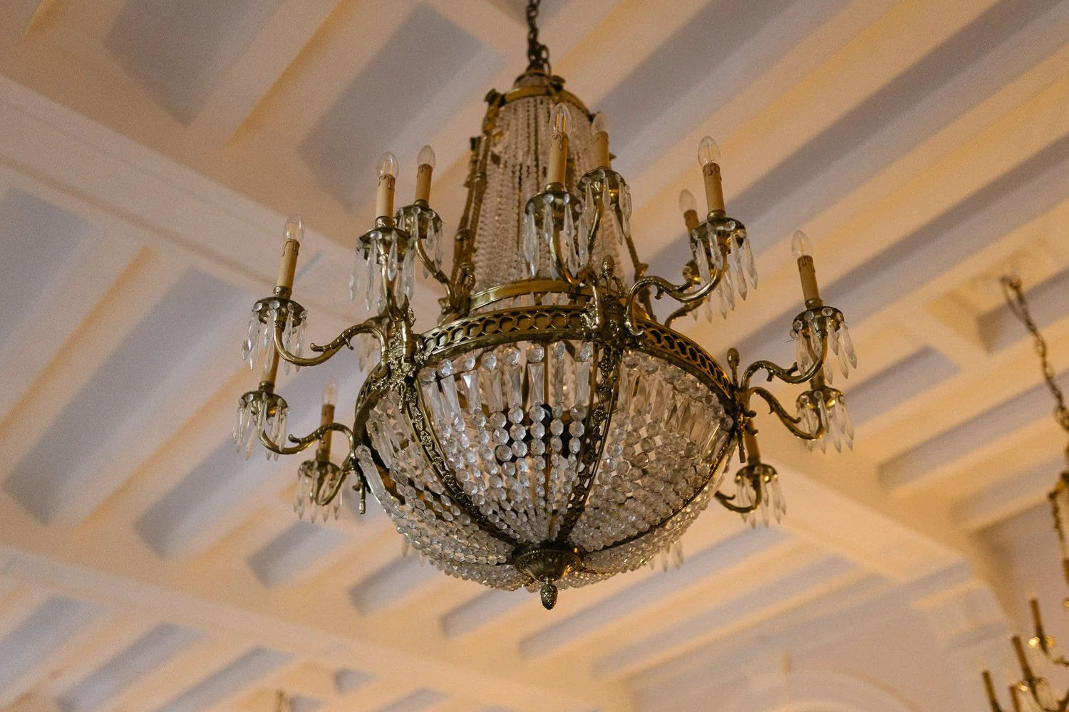 Kronleuchter im Saal der Villa Bleichröder Usedom