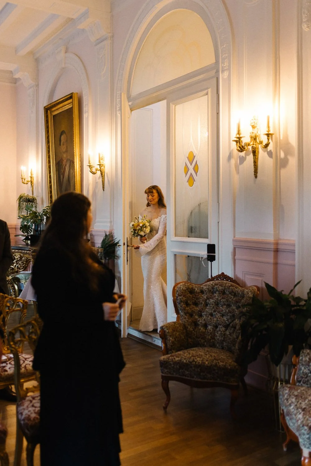 Braut betritt den Saal, Villa Bleichröder Usedom