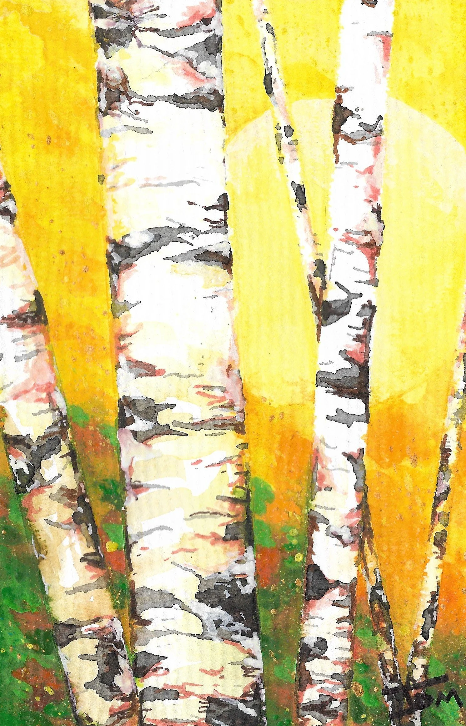 Autumn Lights - Mixed Media
