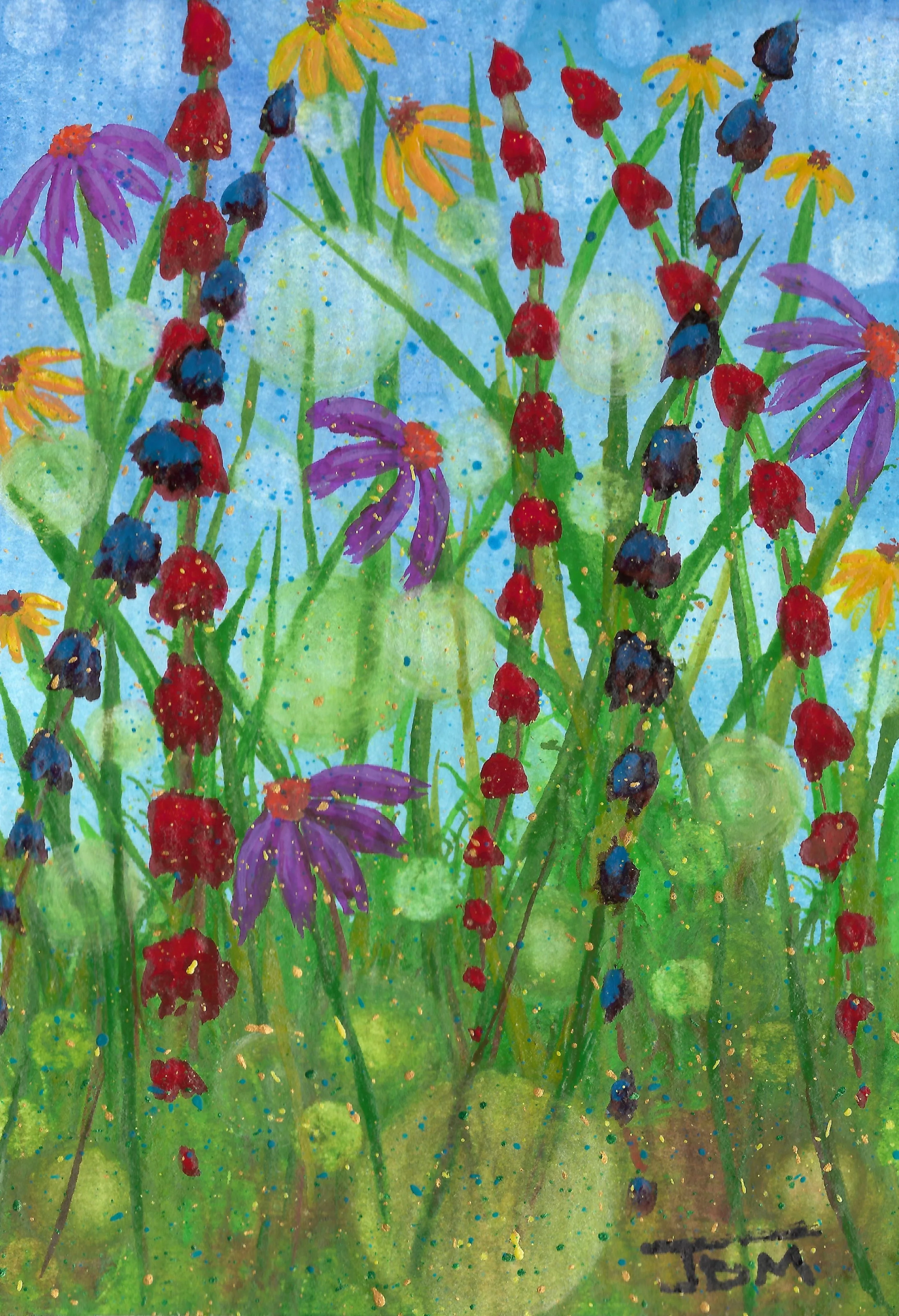 Wildflower Dance - Mixed Media