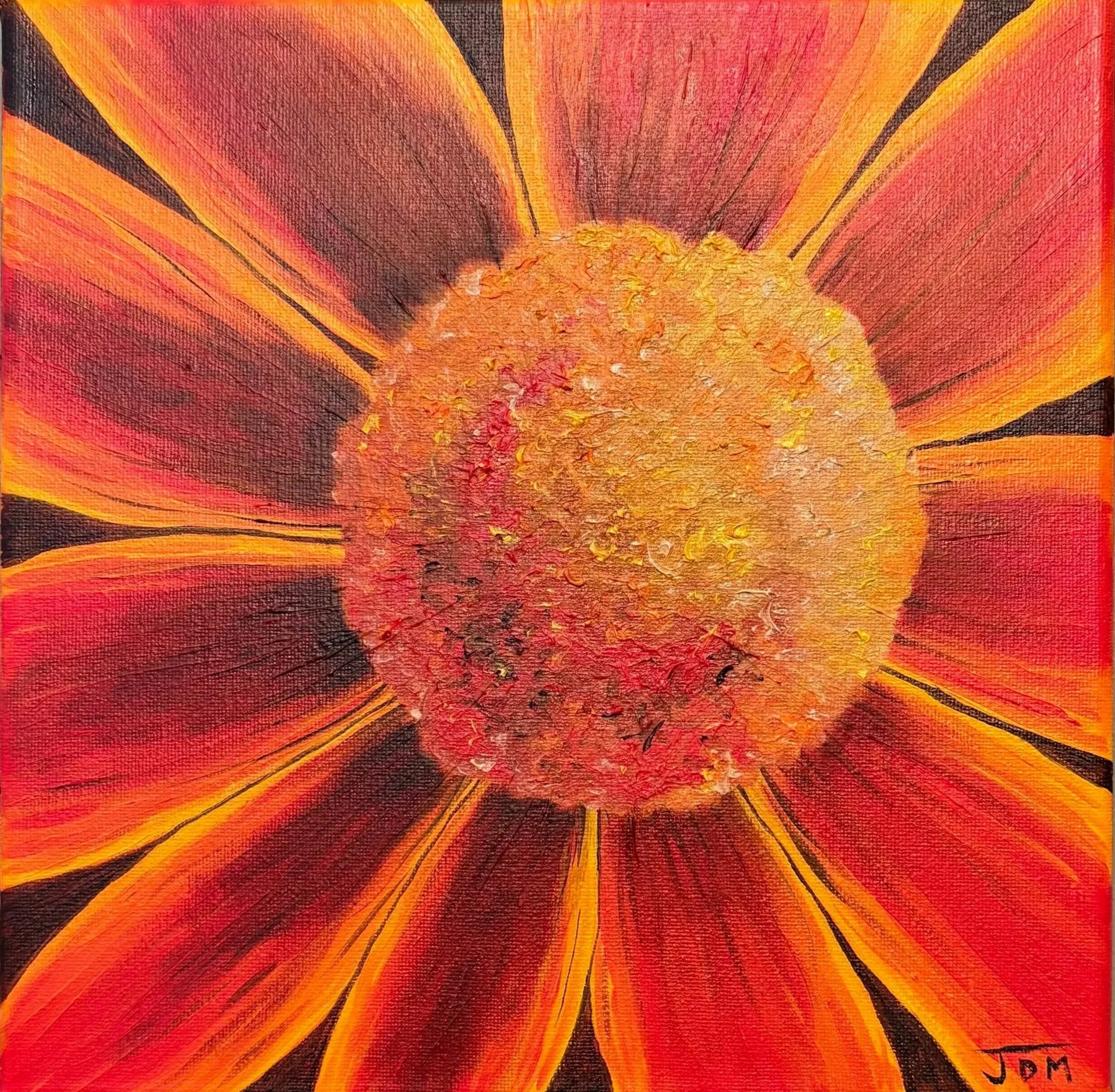 Sunburst Symphony - Oil Painting