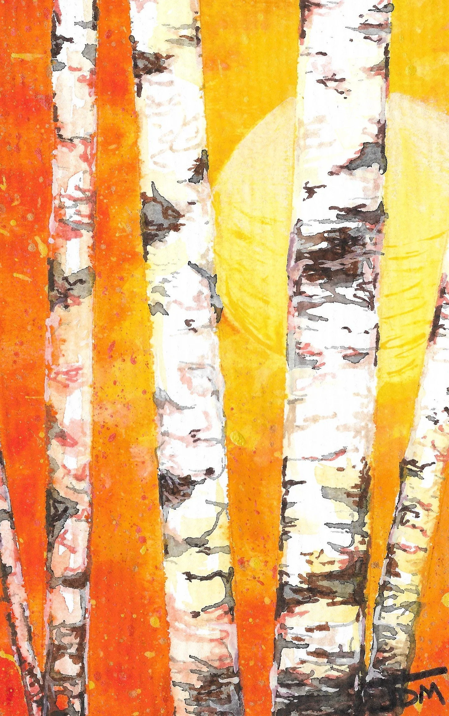 Amber Blaze - Mixed Media