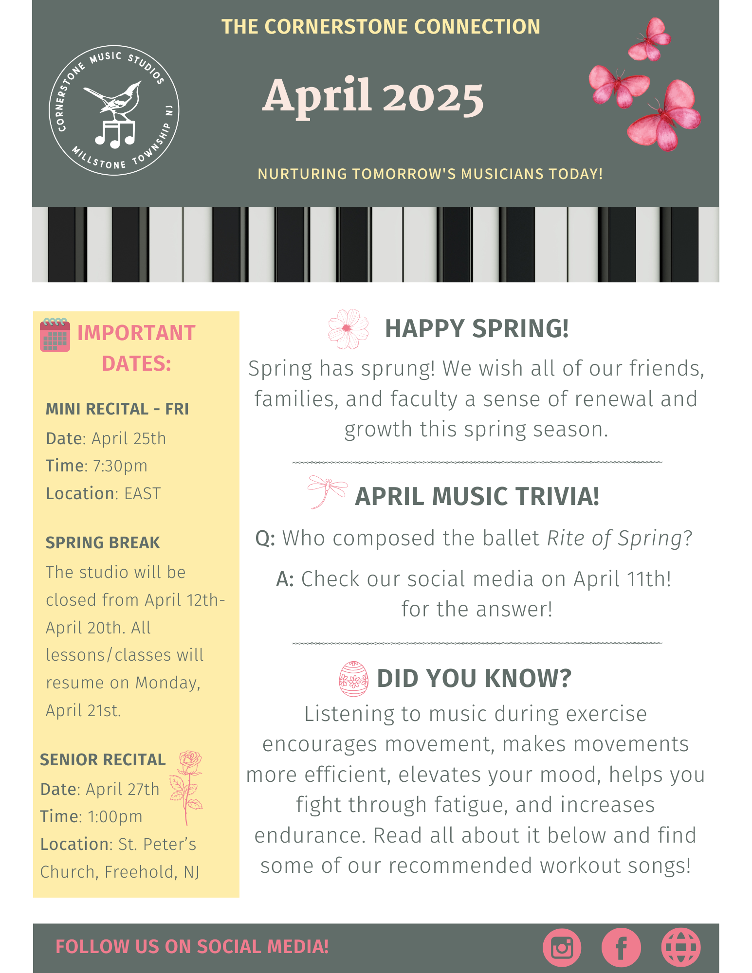 April 2025 Newsletter