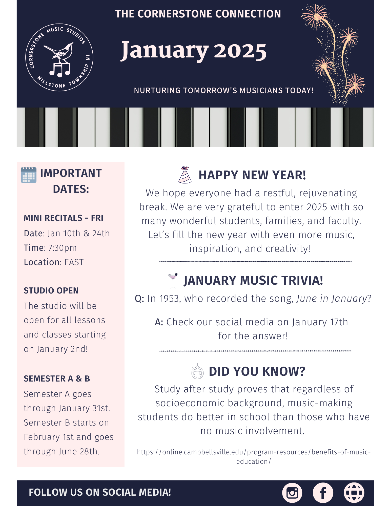 January 2025 Newsletter