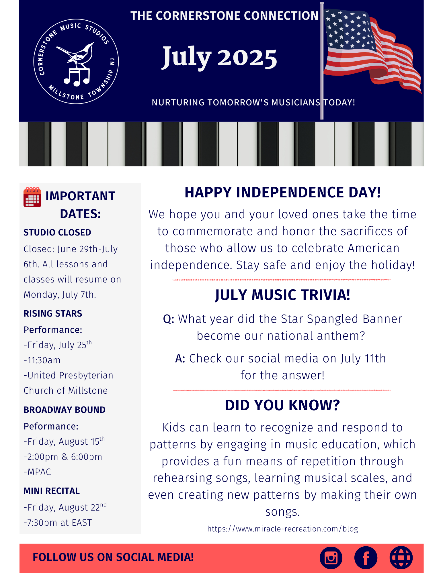 July 2025 Newsletter