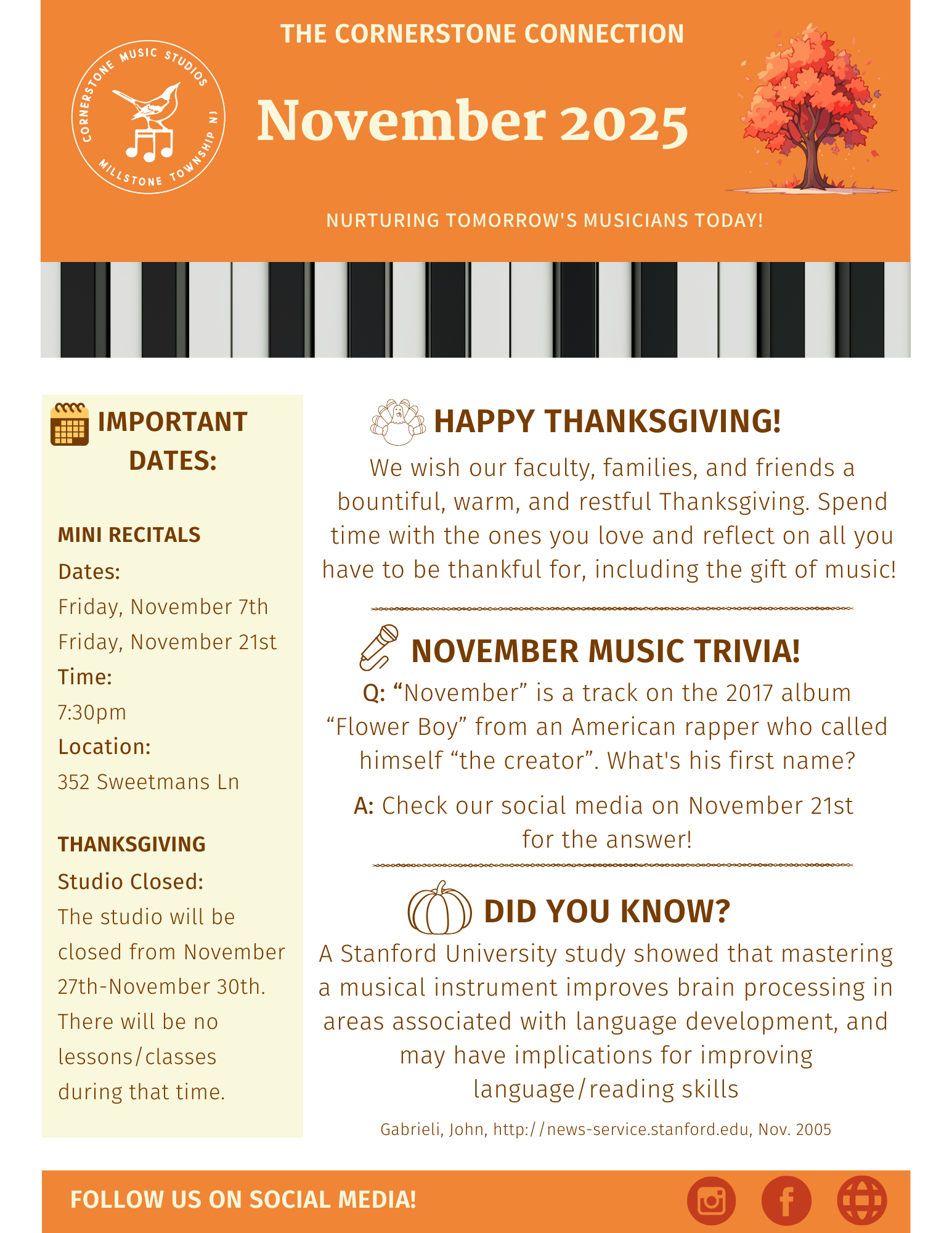 November 2025 Newsletter