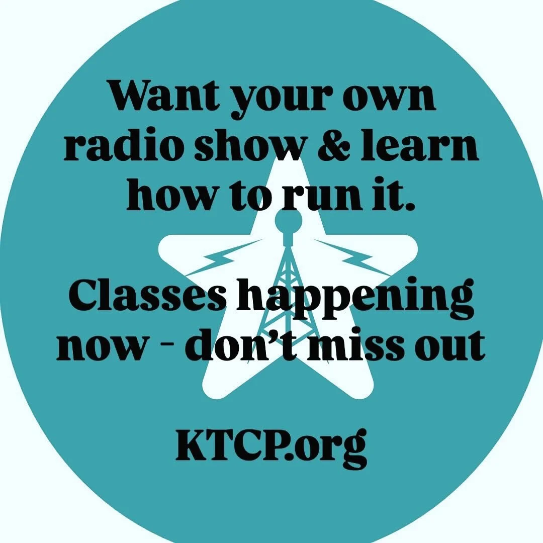 Who&rsquo;s ready?! 👀👀🔥🔥https://www.ktcp.org sign-up for classes to host your own show. #ktcp #supportlocalradio #yourstationyourvoice