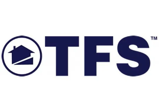 TFS logo with house icon inside a circle