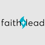 Logo with the words 'faith' and 'head' separated by a cross inside a water droplet.