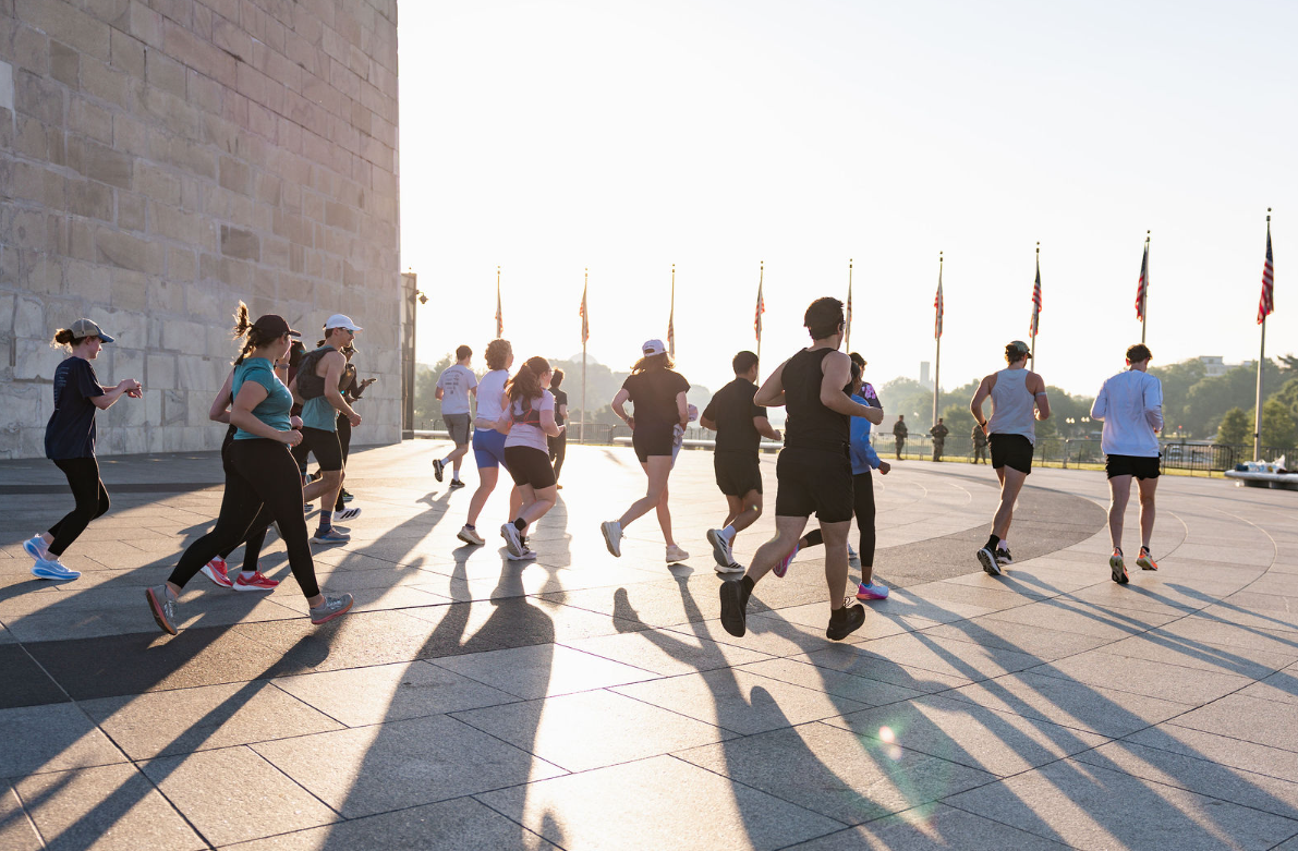 Marathon Around the Washington Monument Honors Brother Lost to Suicide