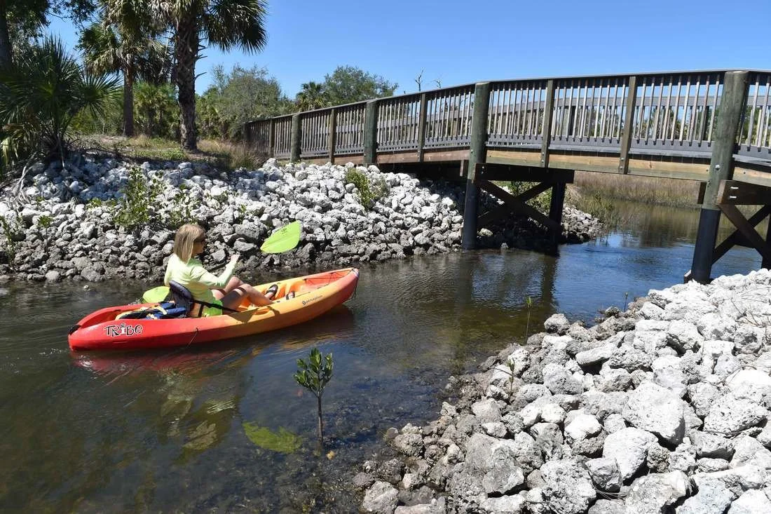 Kayaking on new paddling trail