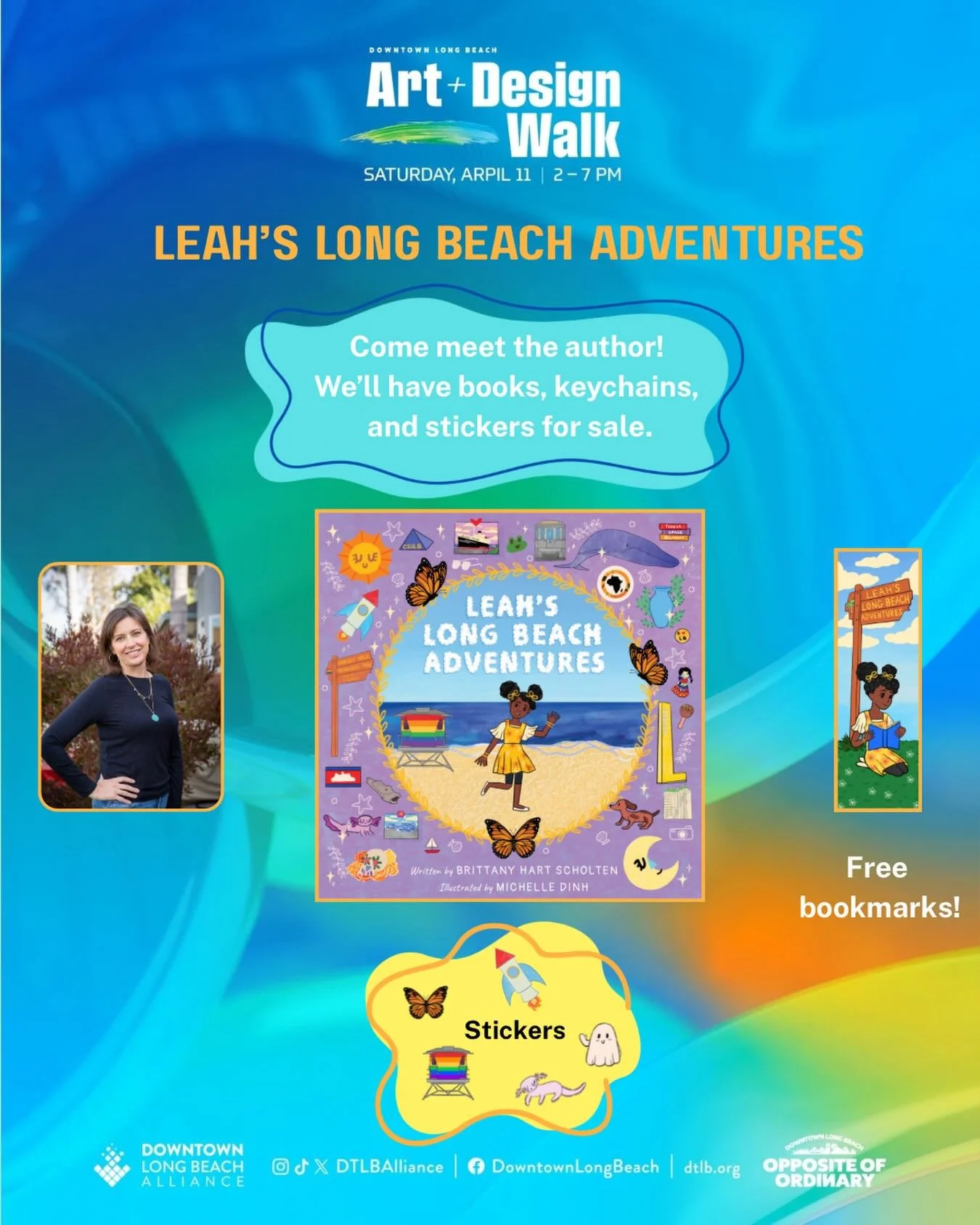 Join me at the @dtlballiance Art + Design Walk on this Saturday, April 11 from 2-7pm. It&rsquo;ll be a great time to walk the promenade and check out beautiful, creative people. 

I&rsquo;ll be there selling my amazing little book with other Long Bea