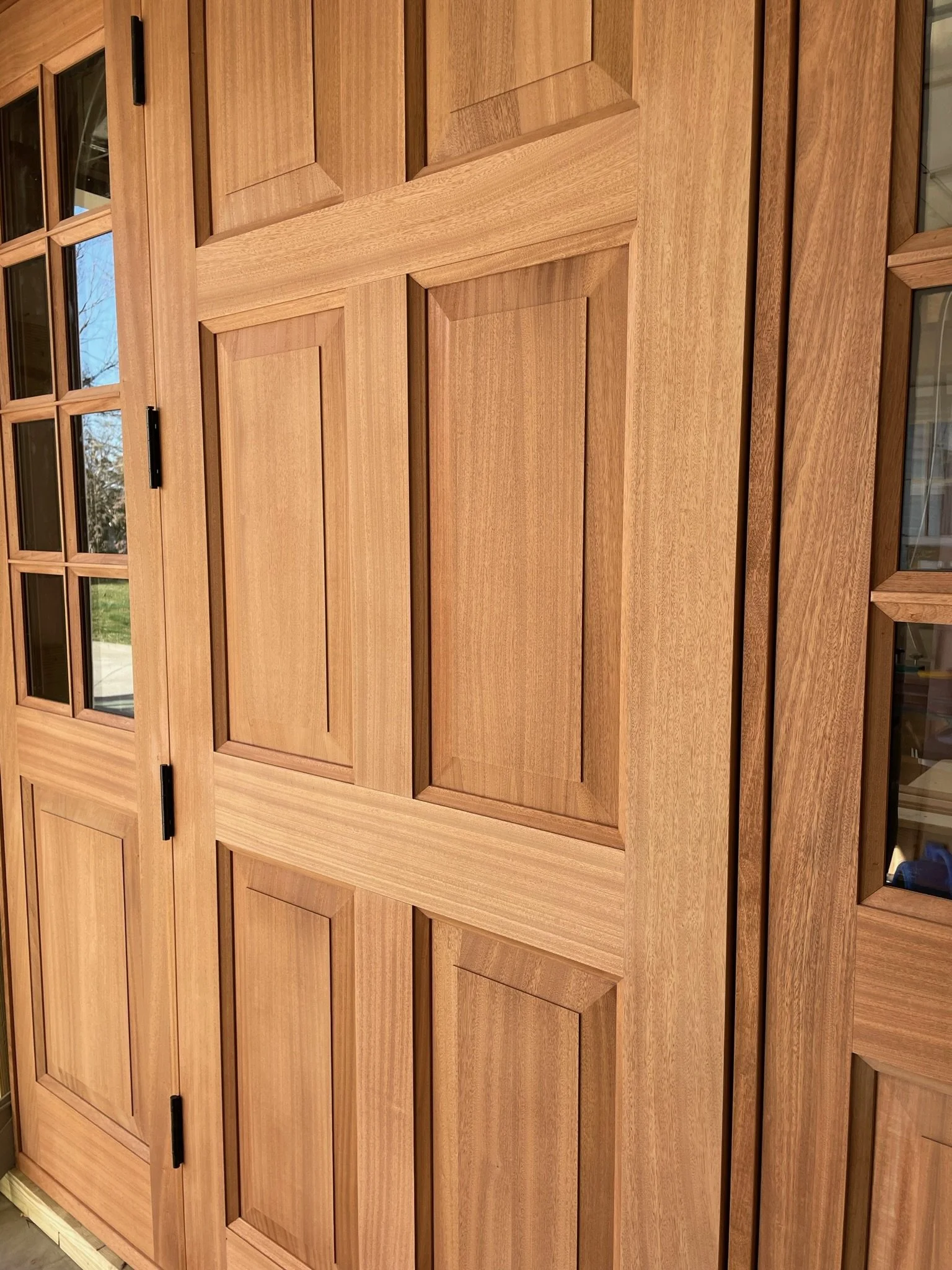 Custom wood front door