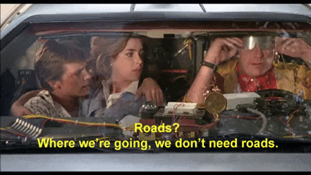 Doc Brown from Back to the Future representing the shift to future SEO in 2026