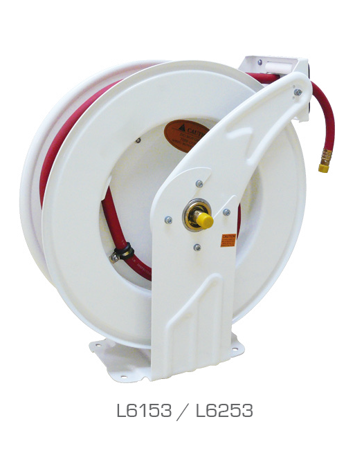 Carrete abierto para aire/agua de 3/8” y 1/2”x15m (L6153)