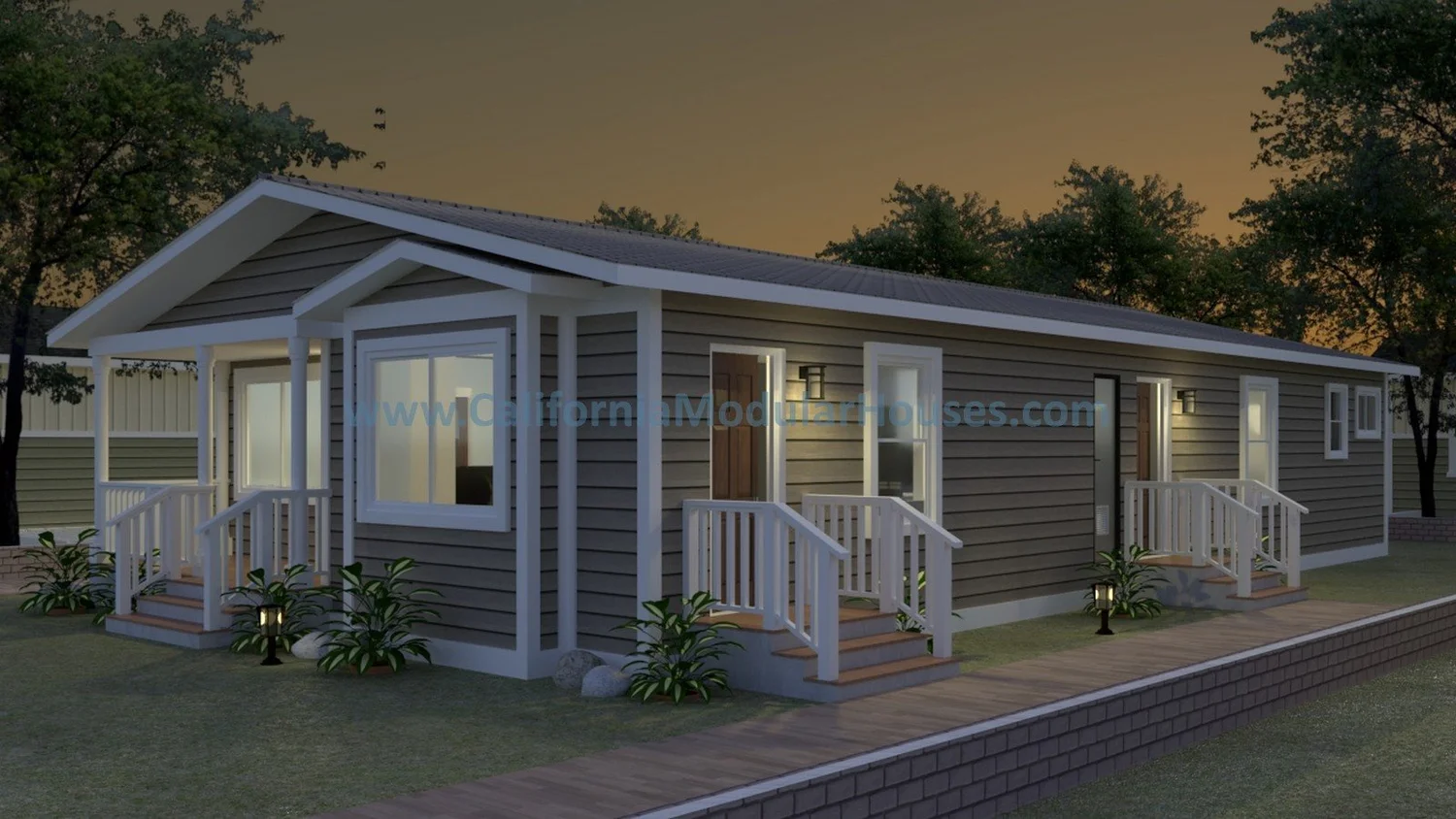 California Modular The Calistoga – 1,565 sq ft Prefab Modular Home Floor Plan — California ...