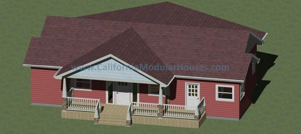 1200 Modular Home 1200-1999 Square Foot Modular Prefab Plans — California Modular Houses ...