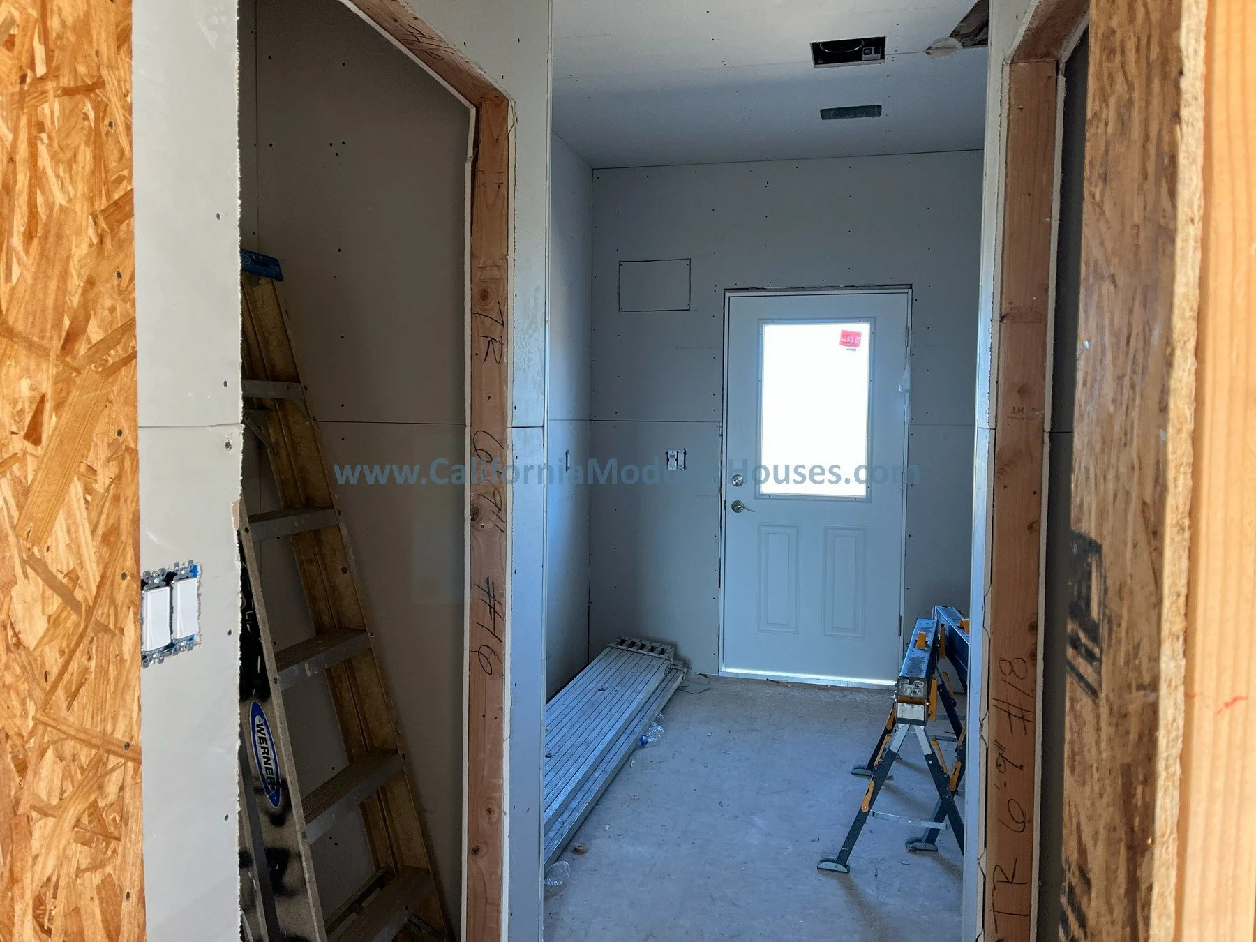 Factory Built Home progress picture for San Juan Bautista, CA.  California Modular.  Prefab modular.  Modular Home CA.  California Modular Houses, Inc.