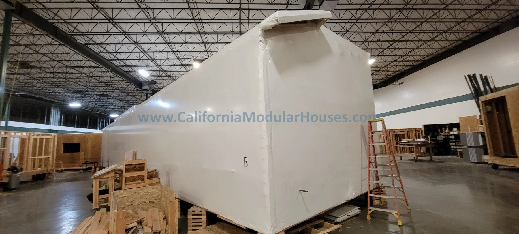 A large California Ranch factory built home.  3 beds, 2 baths.  modular homes.  prefab housing.  CA.  