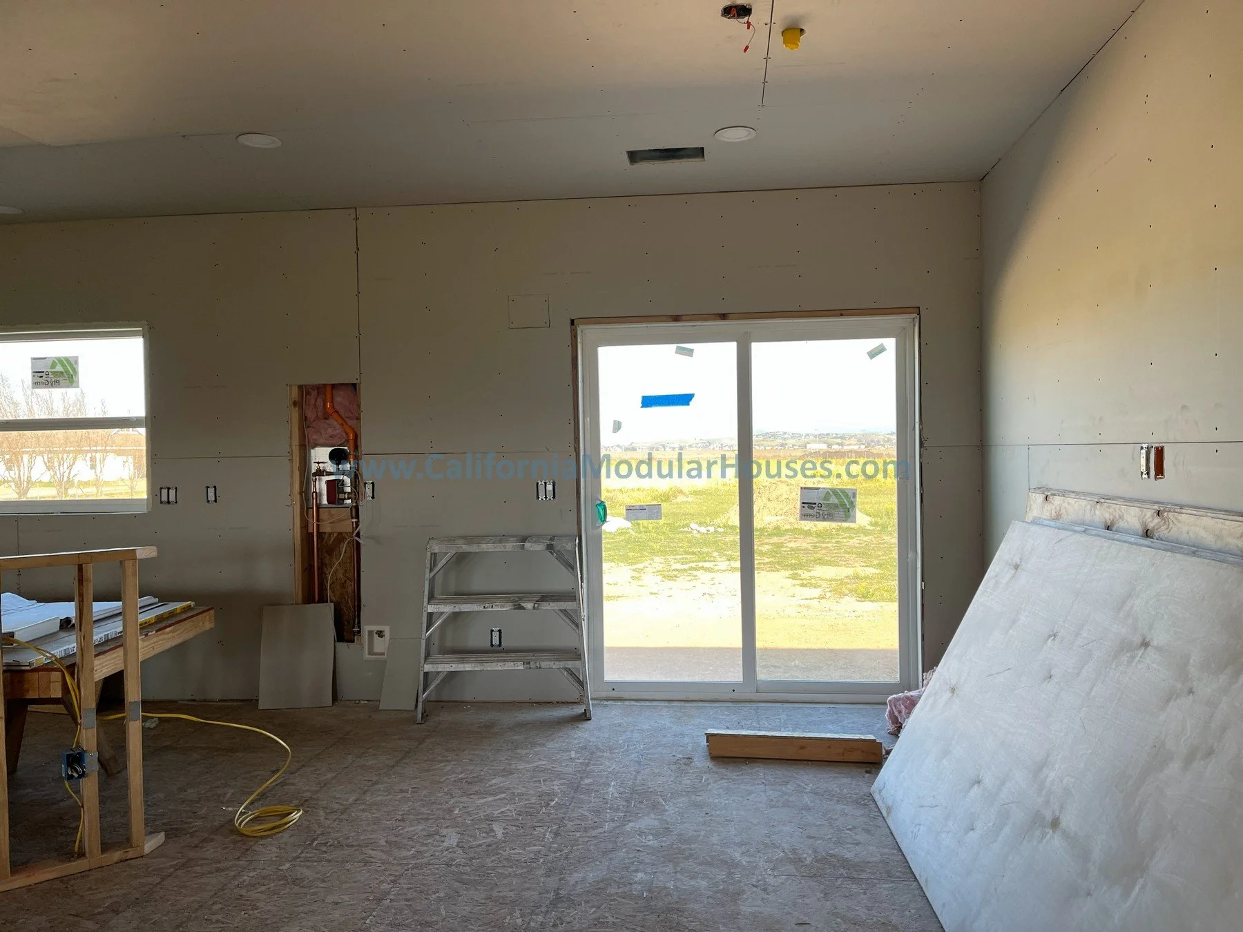 Progress mage of a Factory Built Home for San Juan Bautista CA California Modular  Prefab modulars.  Modular House CA.  