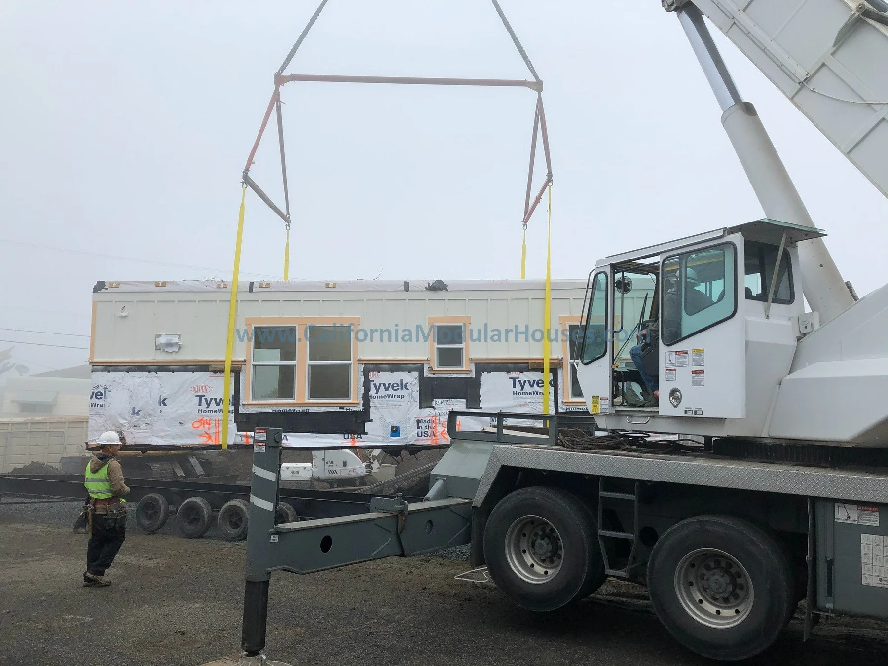 The Accessory Dwelling Unit and house were built in Contra Costa The on-site construction and crane set of this modular home and the ADU by the project General Contractor.  Prefab Modulars.  