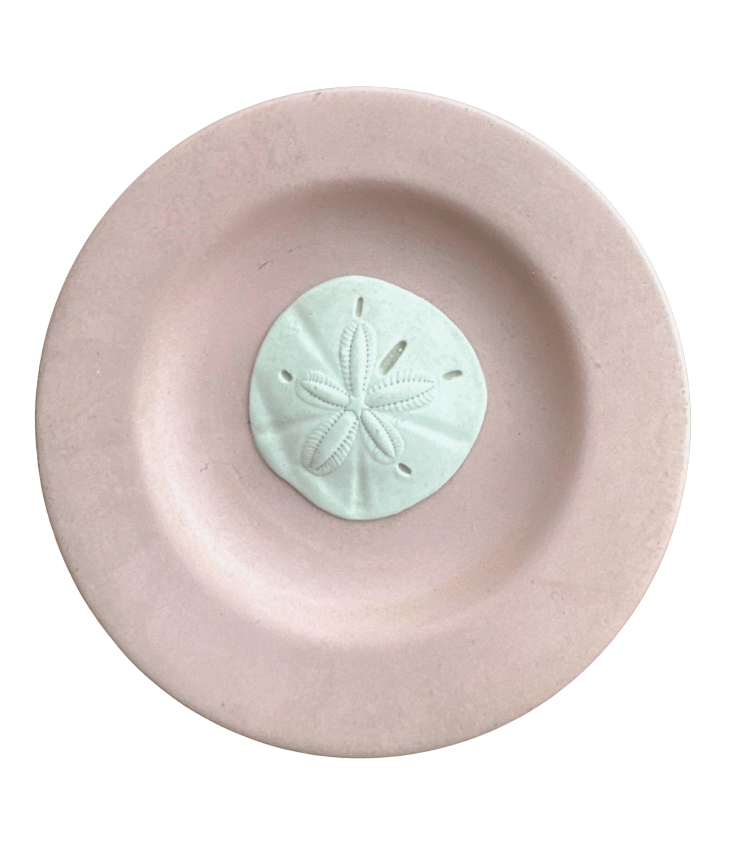 Wedgwood Jasperware Sand Dollar Plate in Blush