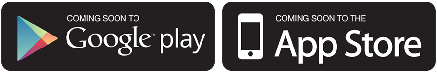 Announcement for new app availability on Google Play and App Store