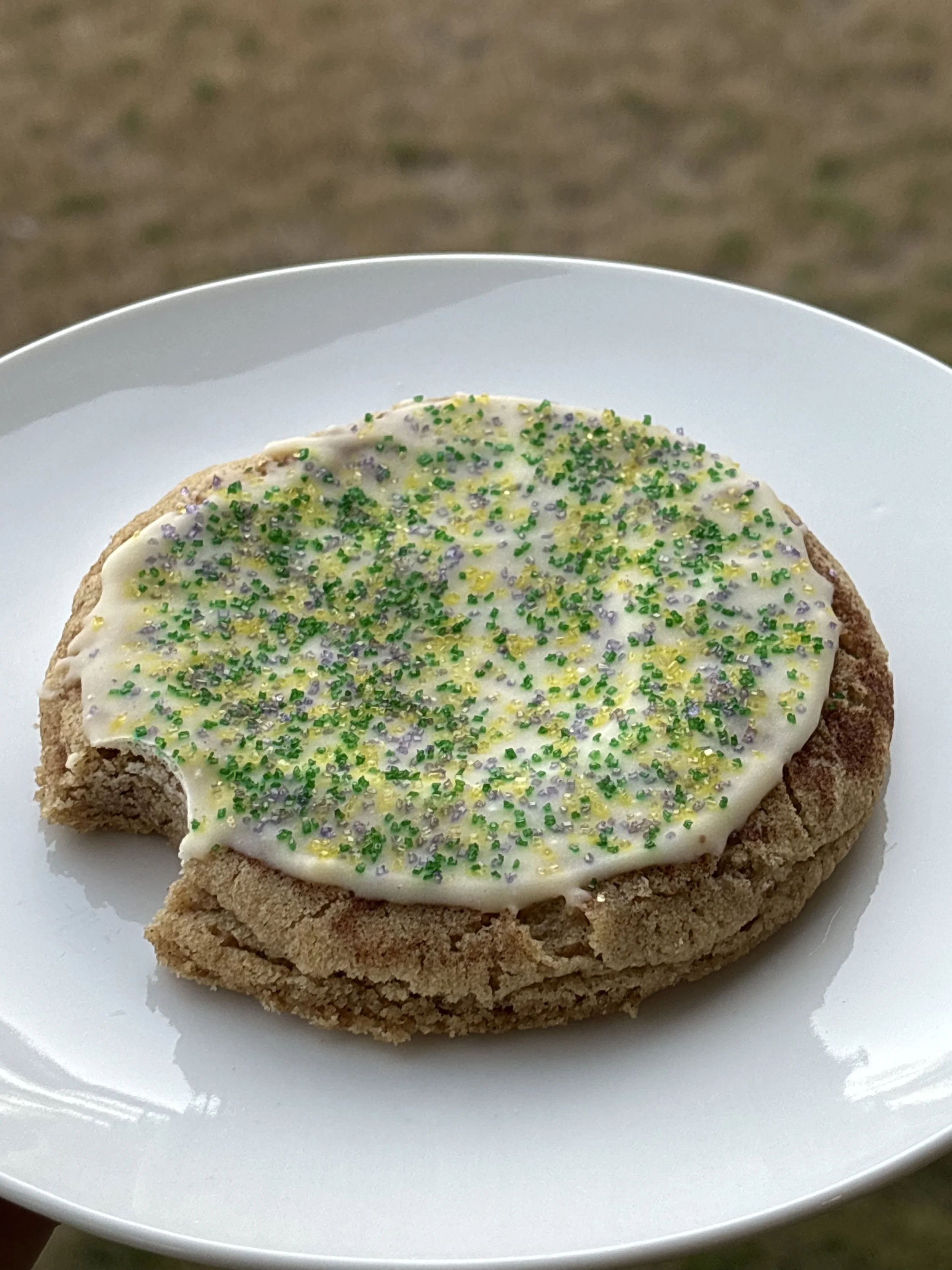 Mardi Gras King Cake Cookie