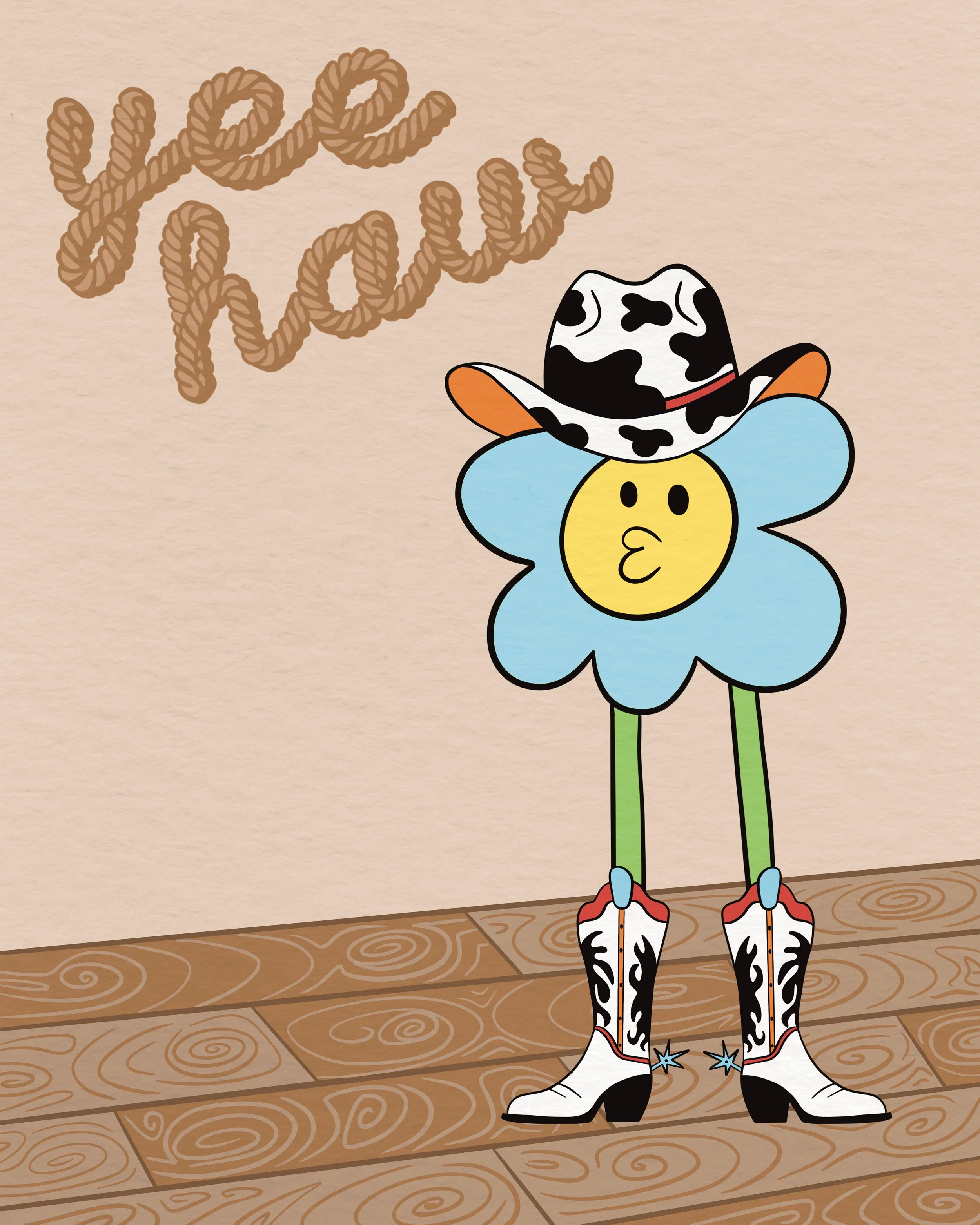 Yea haw - blue