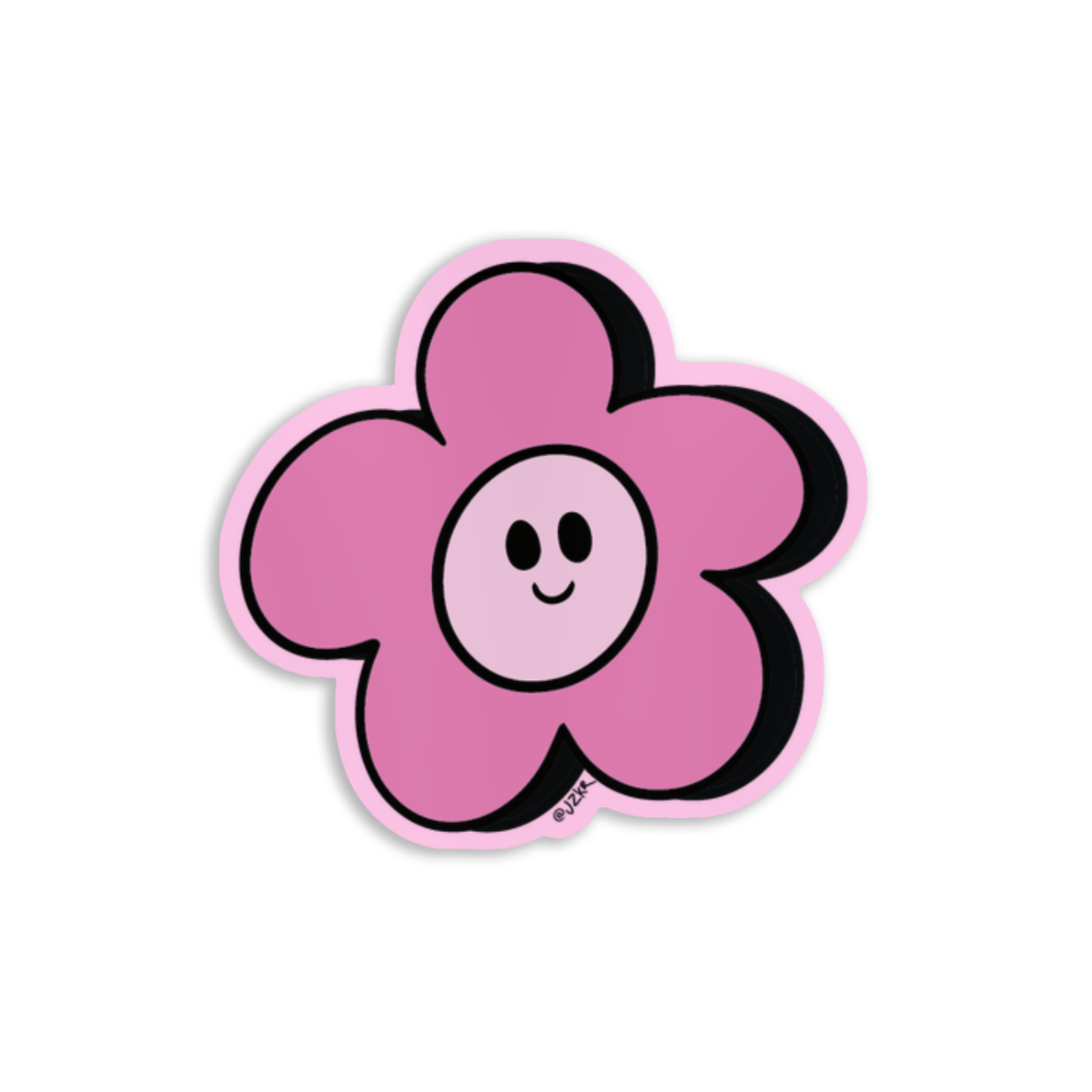 Smile Flower Sticker