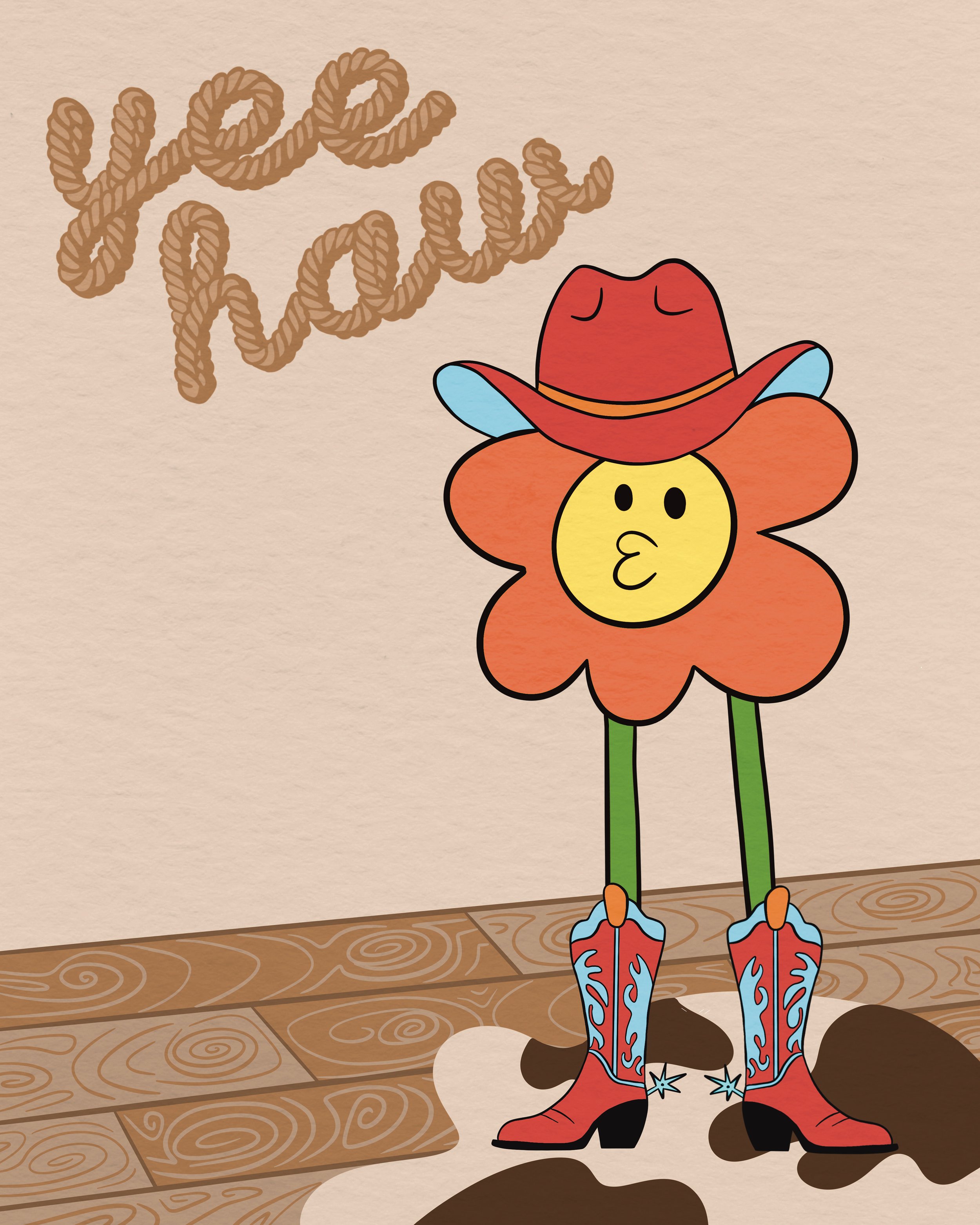 Yea haw - orange