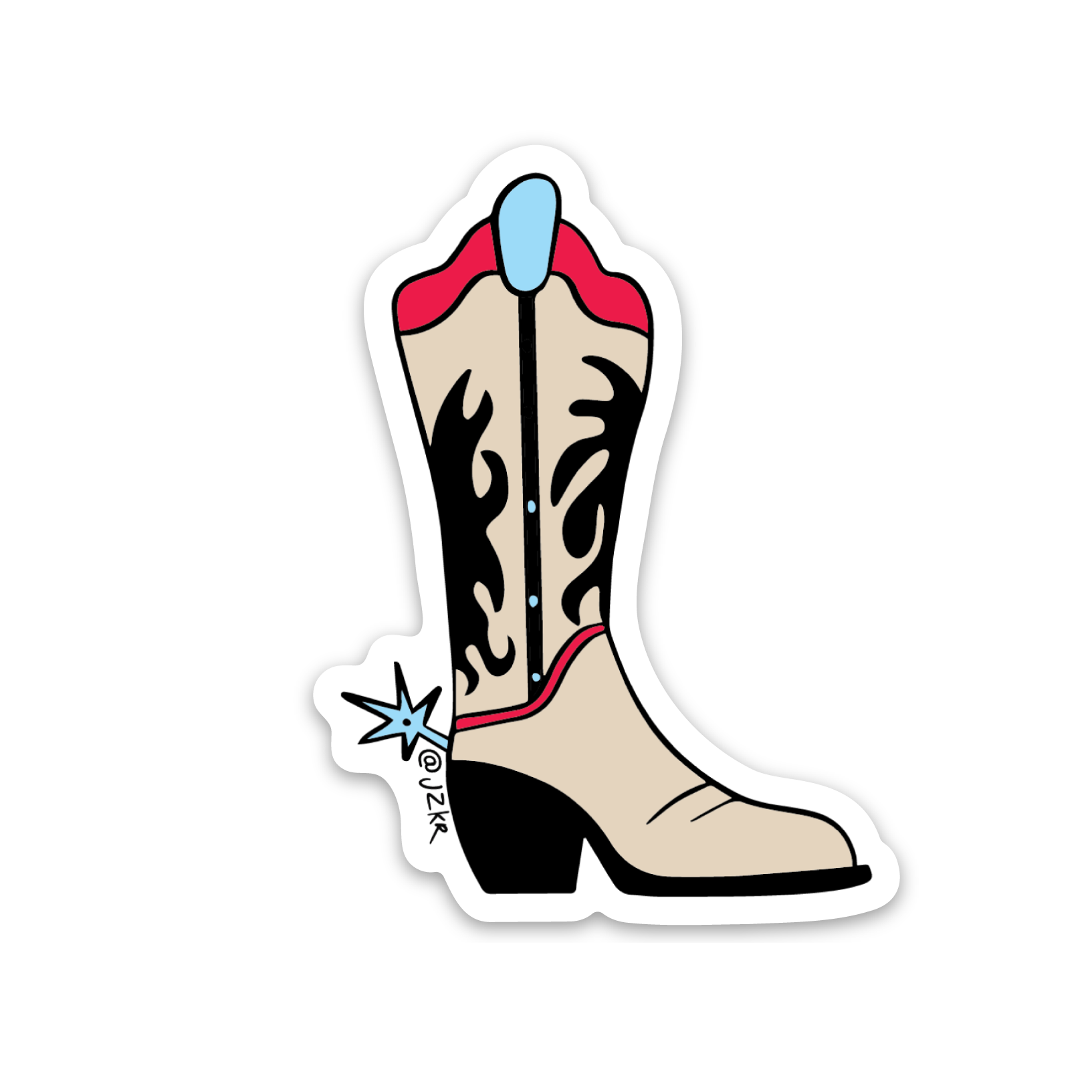 Cowboy Boot Sticker