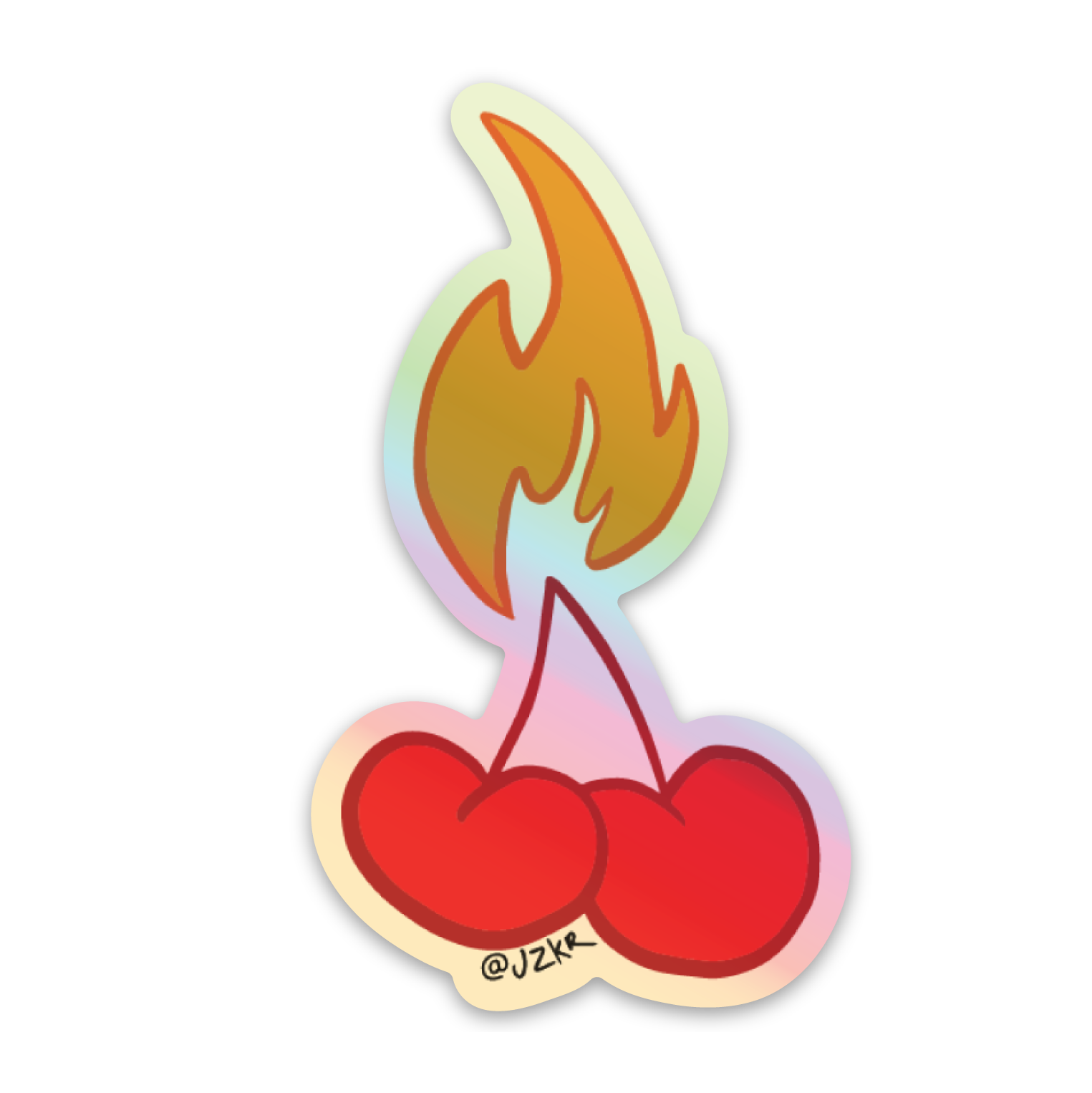 Fire Cherries Stickers