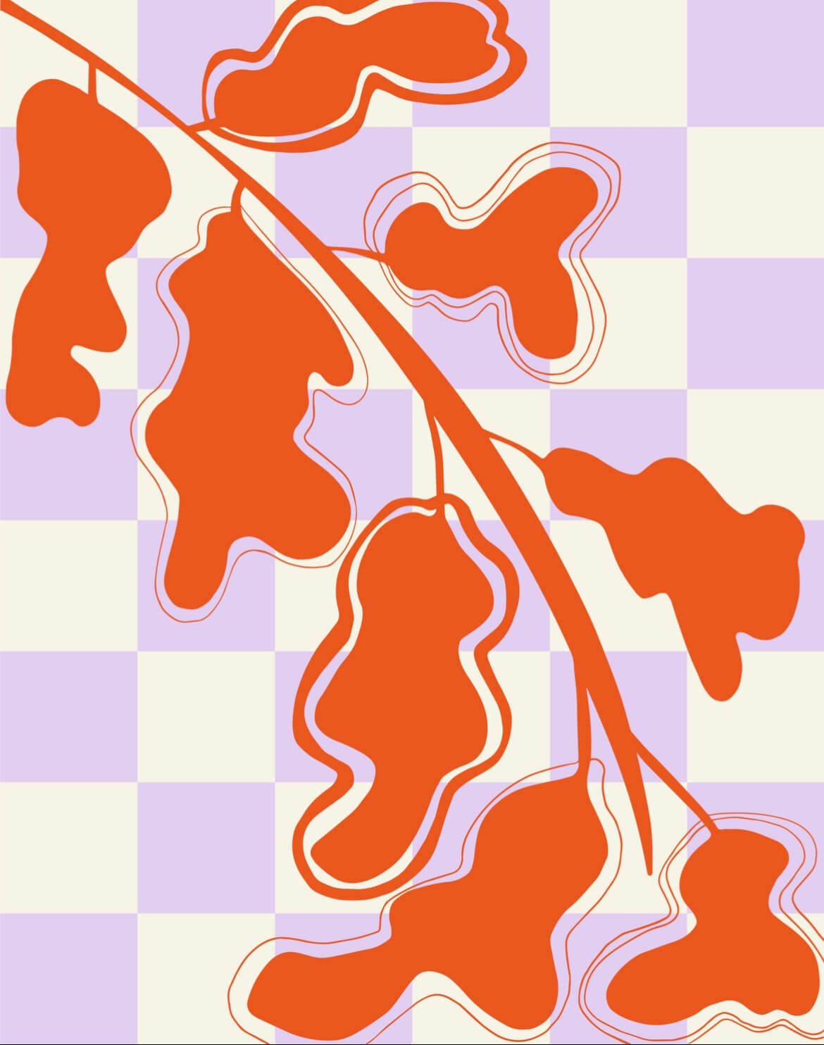 Disco plant - purple/orange