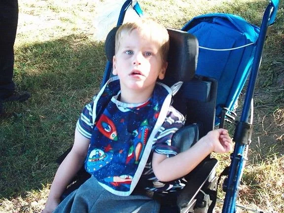 Matthew as a young boy.