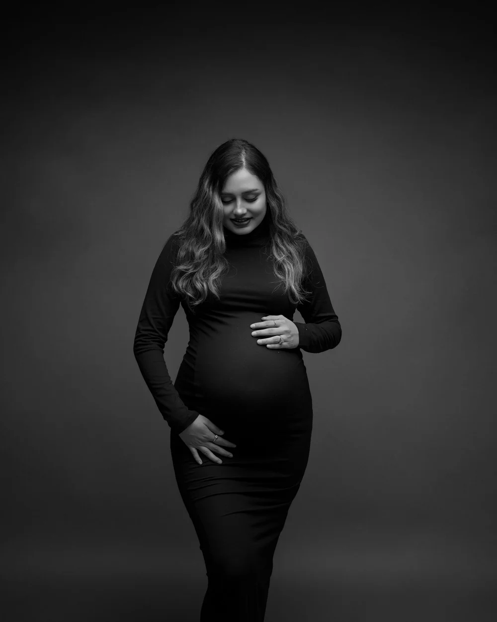 Black and white maternity photography Auckland