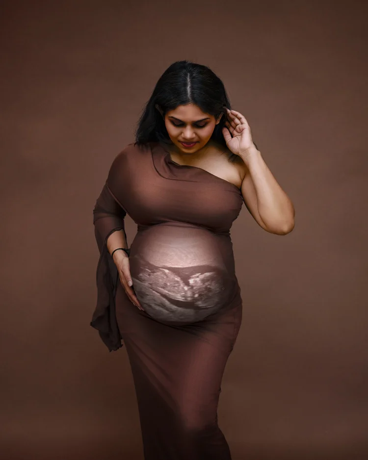 Studio maternity portrait Auckland