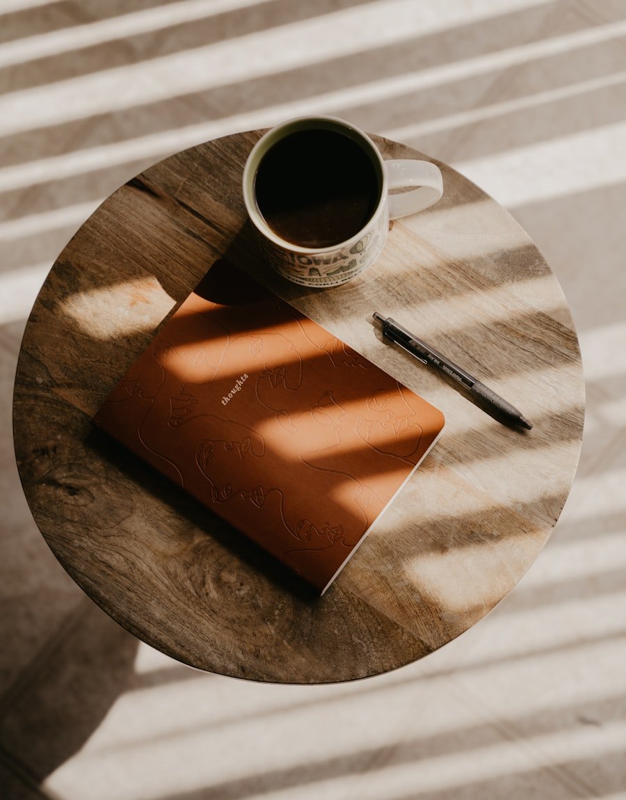 Enneagram Clarity Consult — journal and coffee