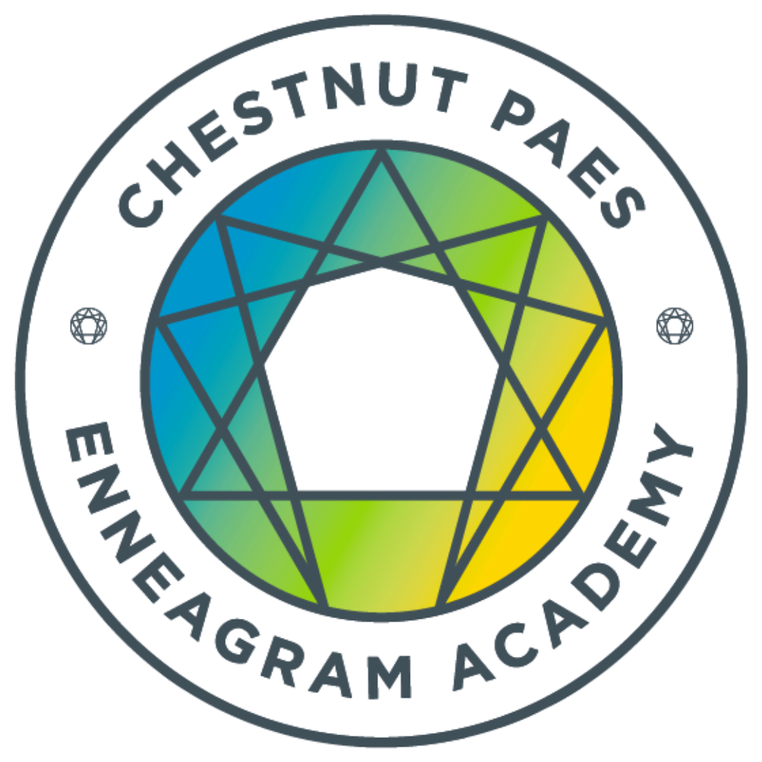 Logo of Chestnut Paes Academy, featuring a circular design with a multicolored geometric star in the center and the text