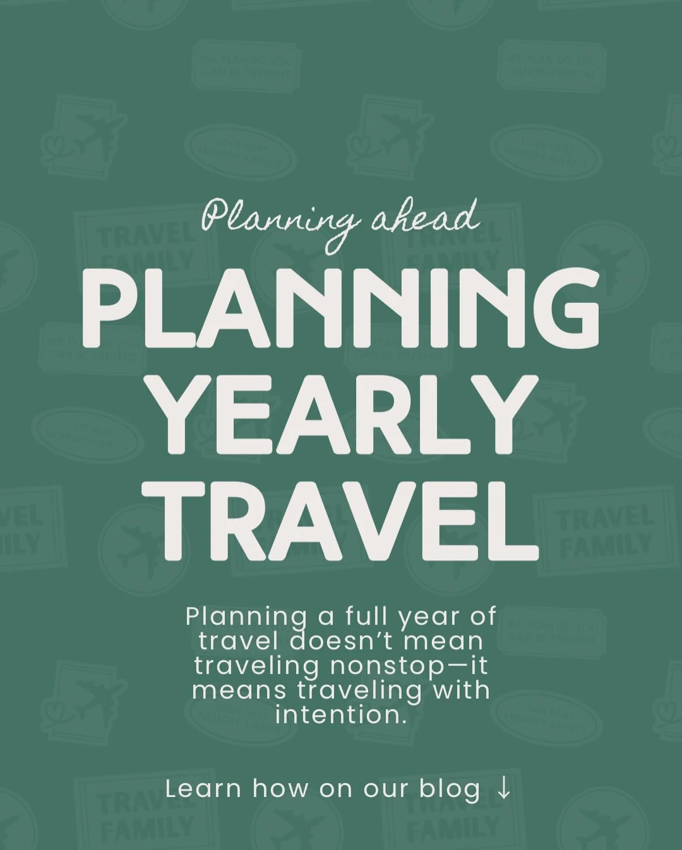 Happy new year! 🎉 

It&rsquo;s that time of year where we set our intentions and goals. If you&rsquo;re like us, travel is a part of that goal setting! 

Stop planning trips one by one.
Start planning your year, flexibly! 
Visit our blog to see how 