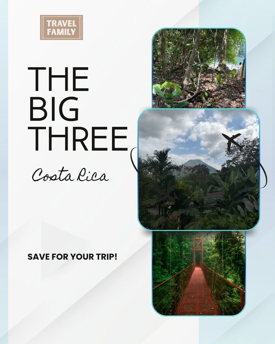 If you&rsquo;re planning a trip to Costa Rica, you&rsquo;re going to hear a LOT about these three spots! 
🌋 La Fortuna 
🌳 Monteverde
🏖️ Manuel Antonio 

We are breaking them down for you! The vibe, who they are for and how long you need in each sp