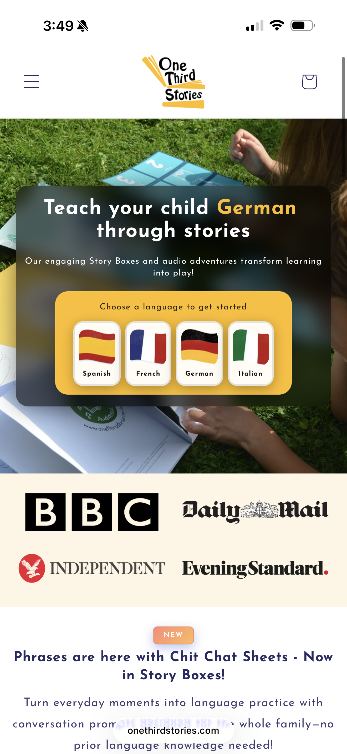 one-third stories: language learning with kids made easy!