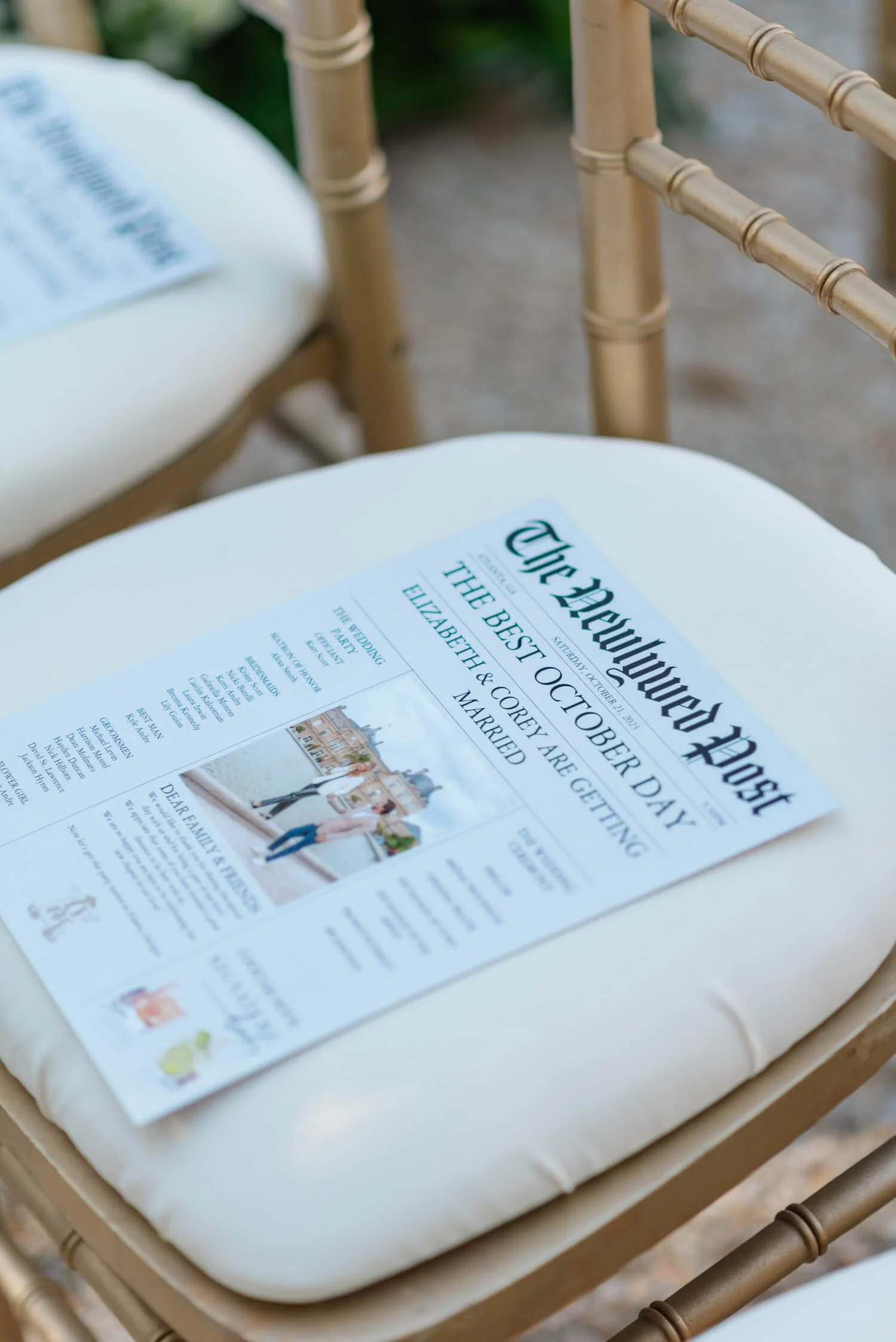 EKS Weddings | ceremony seating pamphlet at wedding.jpg