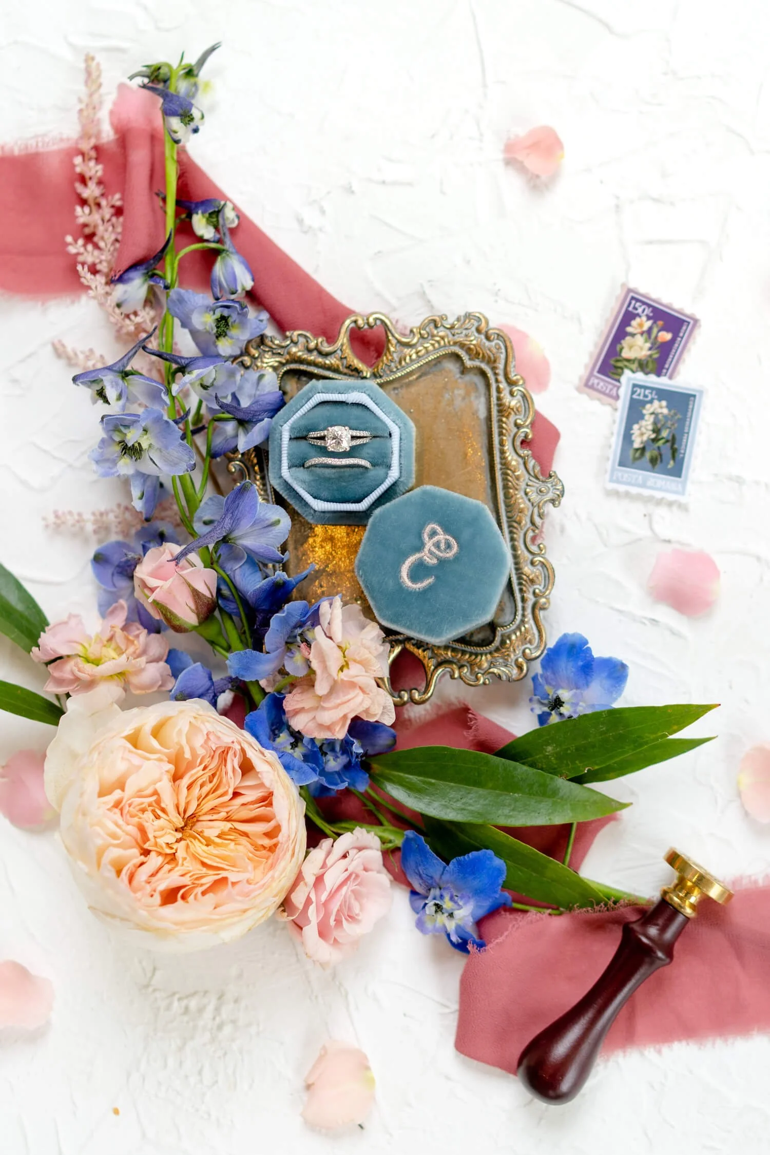 EKS Weddings | flatlay of rings at wedding.jpg