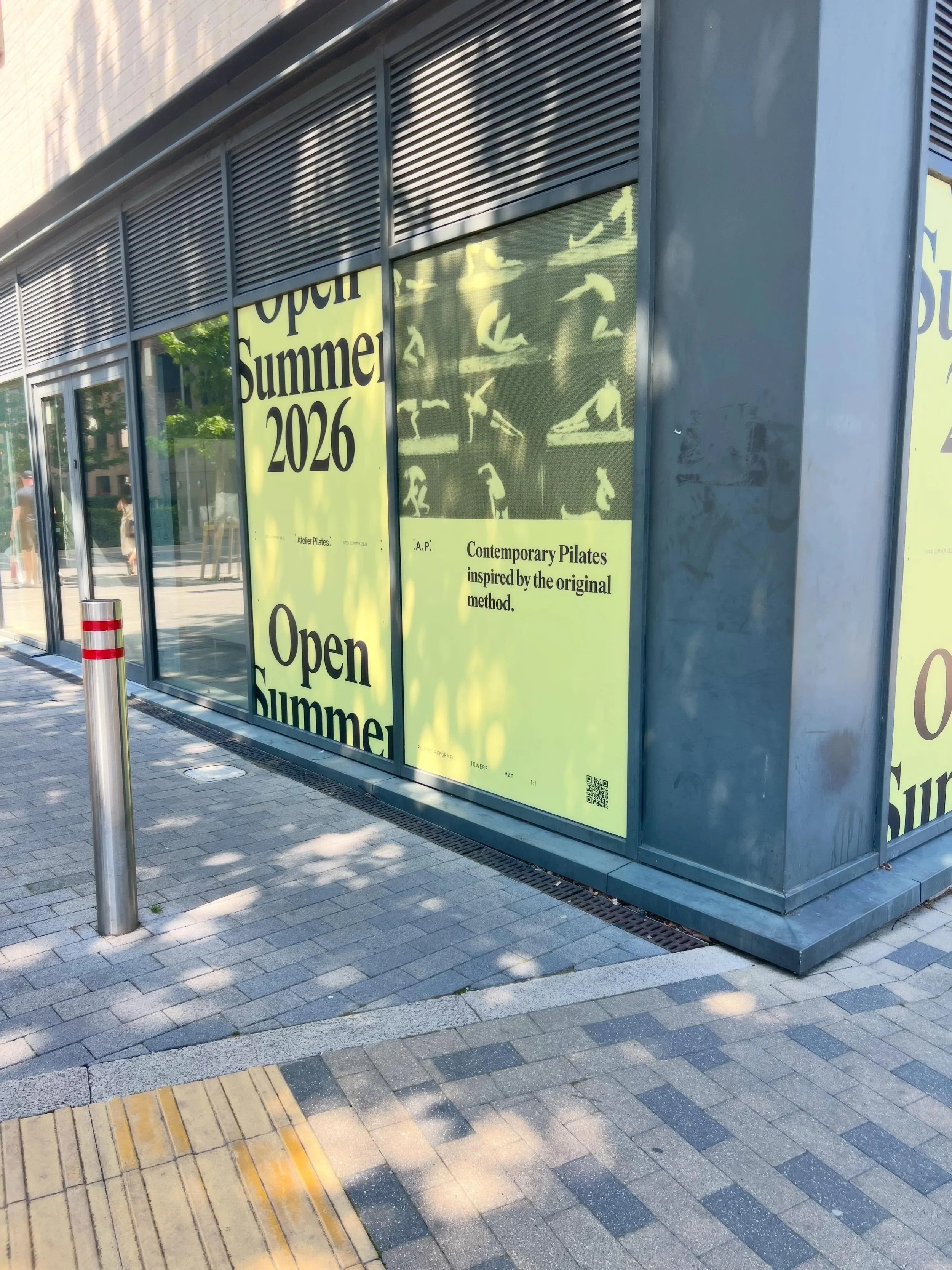 It&rsquo;s starting to feel real.
The windows are up, the keys are in hand, and Atelier Pilates is one step closer to opening its doors.
There is still plenty to do, but seeing our name on the windows for the first time feels pretty special.
Walthams