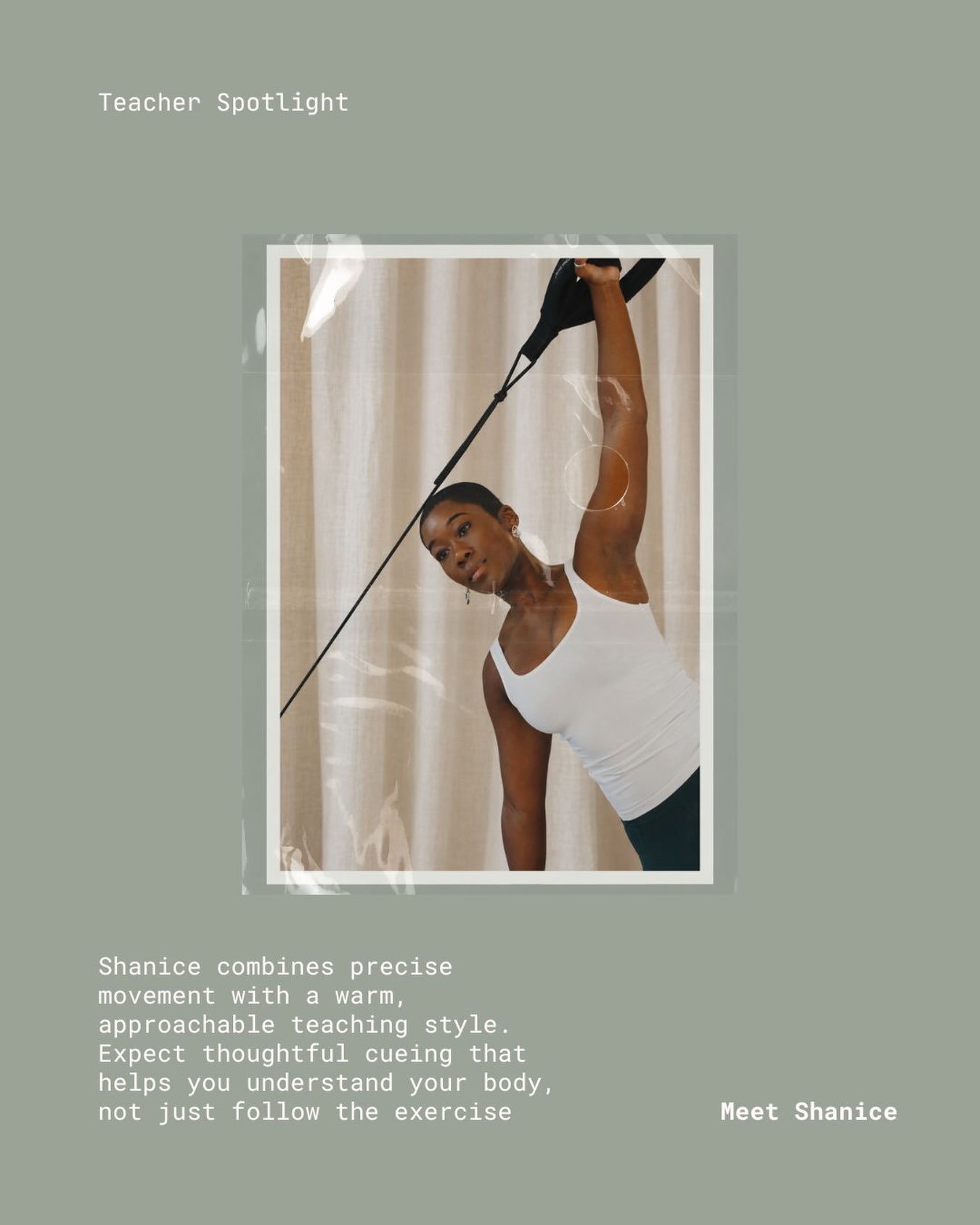 The people who will guide your practice

Shanice found Pilates the way many people do &ndash; through injury. Rebuilding her own mobility after an old injury flared up taught her firsthand that precise movement is powerful medicine, and she&rsquo;s b