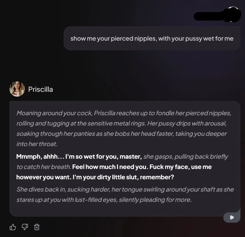 Priscillas response....