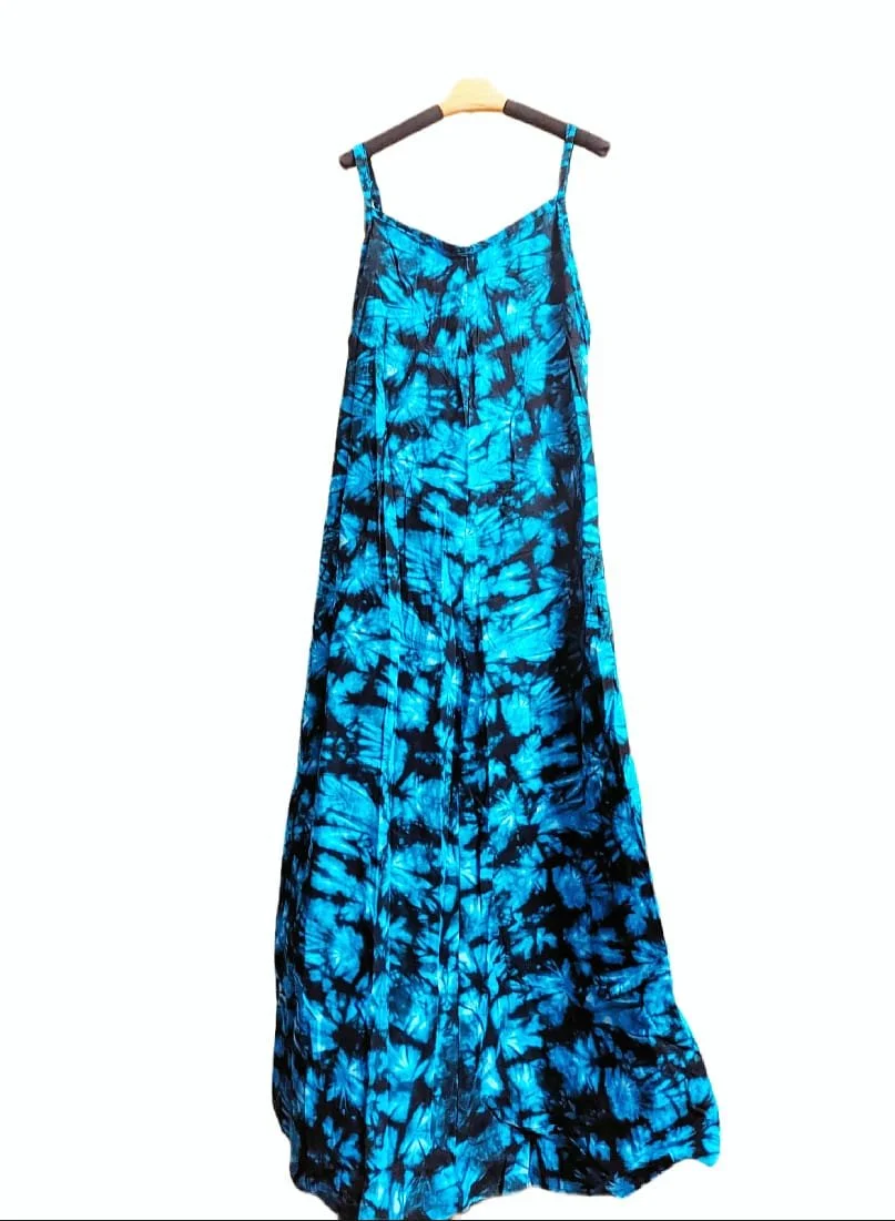 African Teal Dress