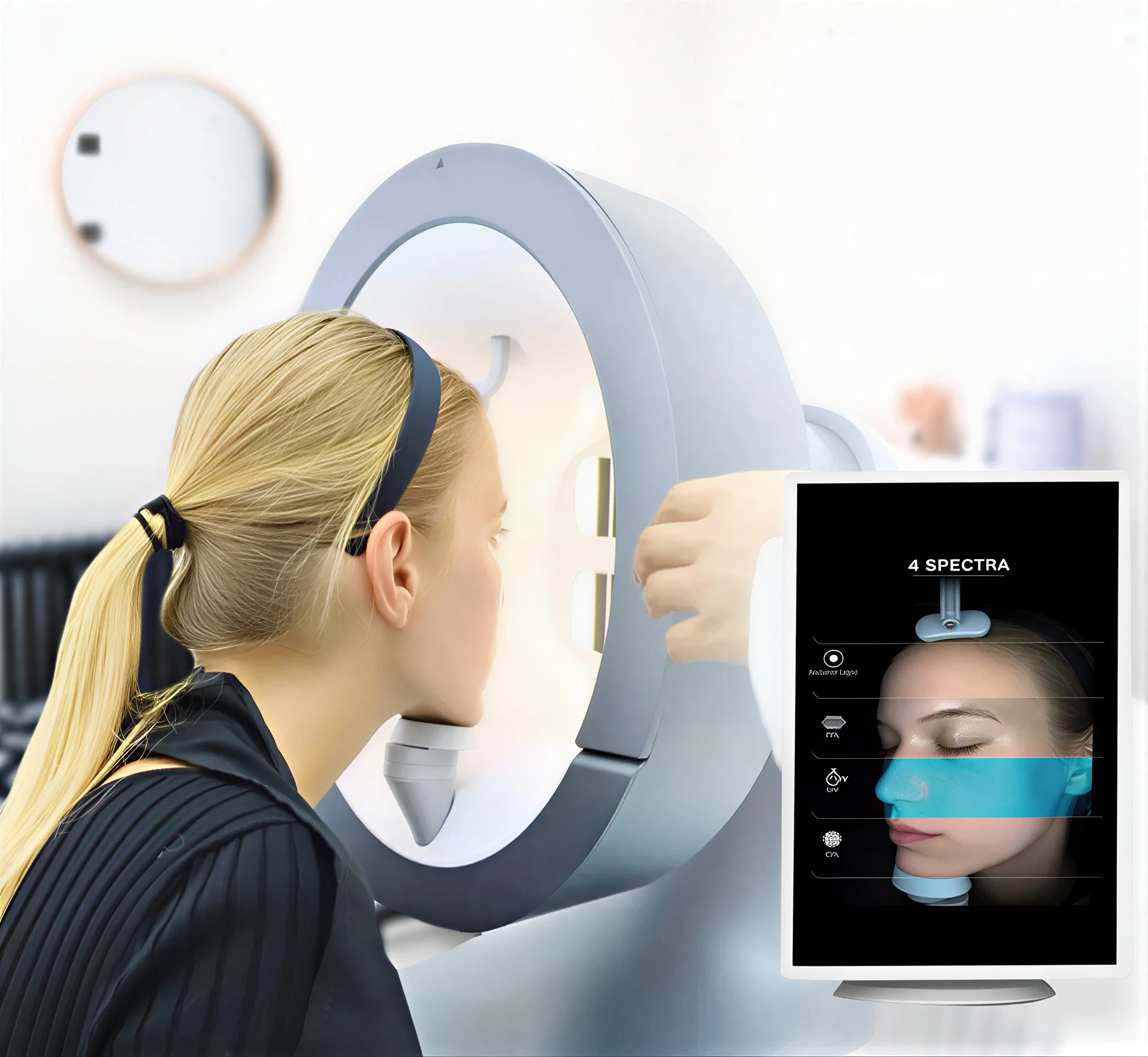 Advanced AI-powered skin analysis services offered at Namis Beauty in Bradley Stoke, Bristol