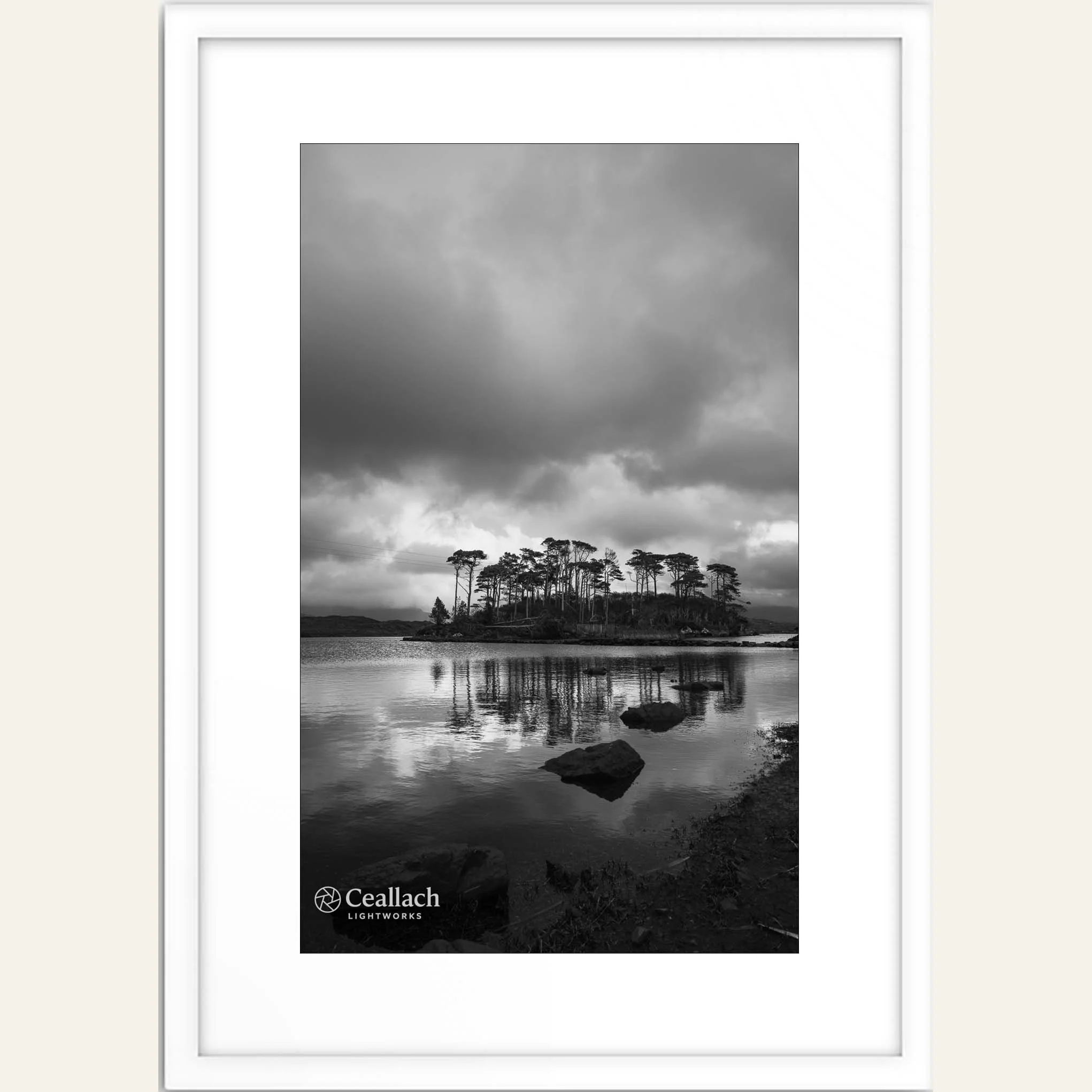 Lough Inagh B&W Framed.jpg